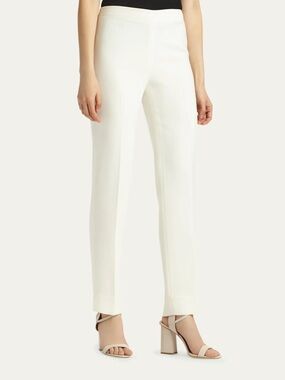 NWOT Lafayette 148 Size 10 Bleecker Pants - Cream